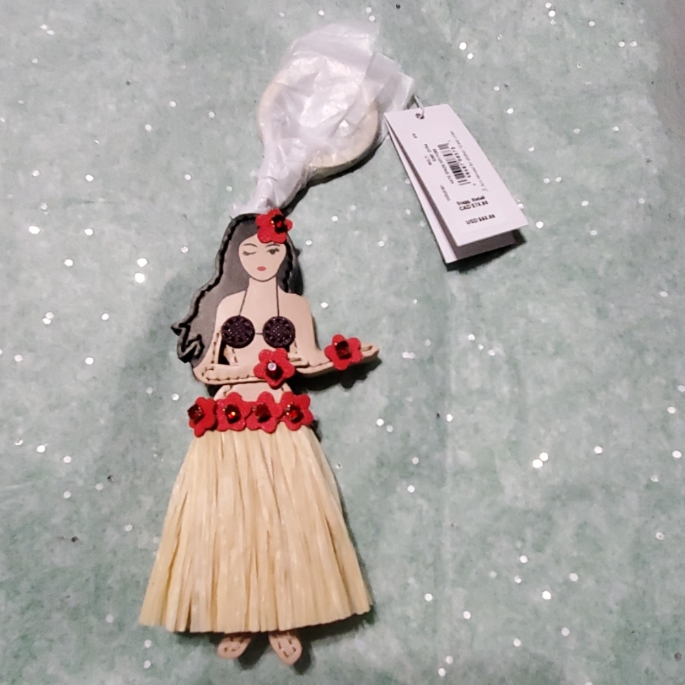 Kate Spade Hula Girl Keychain